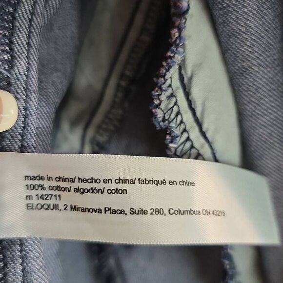 Levi's 714 Straight Dark Wash Stretch Jeans. Mid Rise, Button, Zipper. Size 29 - Picture 5 of 7